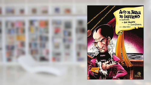 Capa de Auto da barca do inferno em quadrinhos, do autor Gil Vicente; Laudo Ferreira