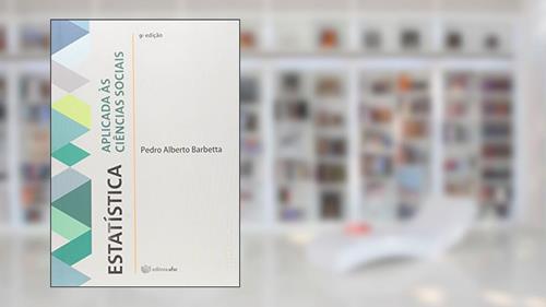 Capa de Estatística Aplicada Às Ciências Socias, do autor Pedro Alberto Barbetta