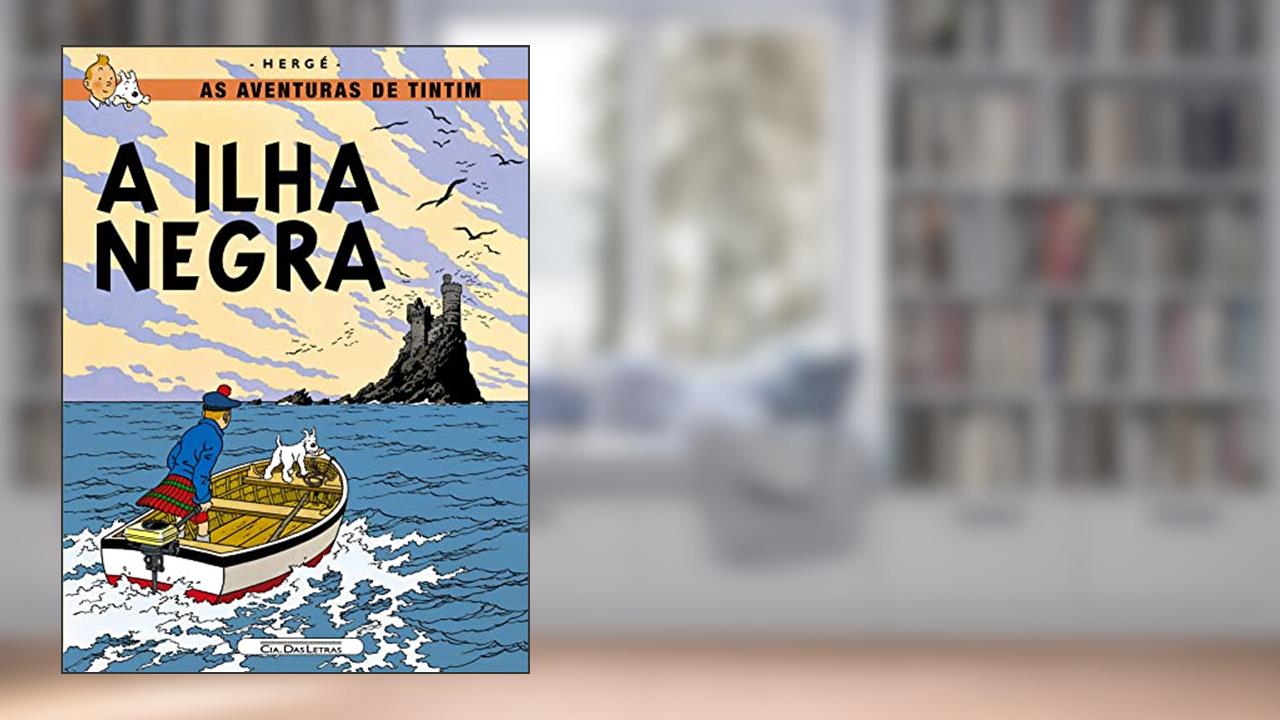 A ilha negra, do autor Hergé