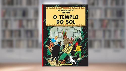 Capa de O templo do sol, do autor Hergé
