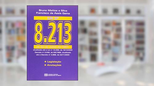 Capa de Lei N. 8.213 De 24 De Julho De 1991, do autor Bruno César G. da Silva