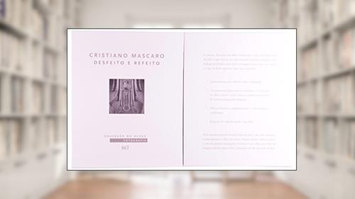 Capa de Cristiano Mascaro - Desfeito e Refeito, do autor Cristiano Mascaro