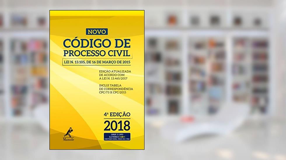 Novo código de processo civil: Lei n. 13.105, de 16 de março de 2015, do autor Editora Jurídica da Editora Manole (Instituição)