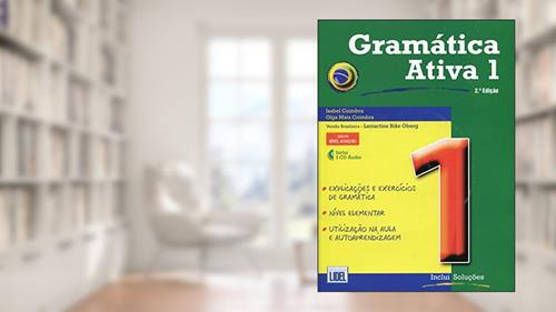 Capa de Gramática Ativa 1. Versão Brasileira - Conforme Novo Acordo Ortográfico (+ CD Áudio): A1/A2/B1, do autor Isabel Coimbra; Olga Mata Coimbra
