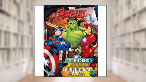 Capa de Aprendendo Caligrafia Marvel - Coordenação Motora, do autor Bicho Esperto