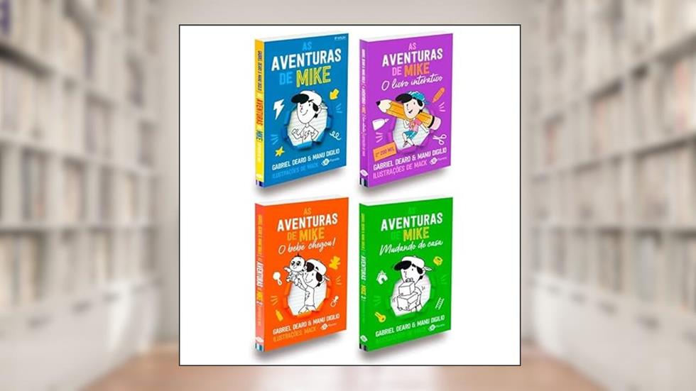 Livro As Aventuras de Mike - Coleção Completa com 4 Livros, do autor Manu Digilio; Gabriel Dearo