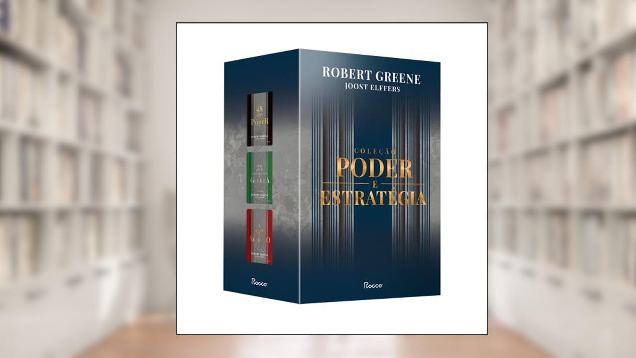 Box Poder e Estratégia: 48 Leis do Poder, A arte da Sedução, 33 Estratégias de guerra, do autor Robert Greene e Joost Elffers