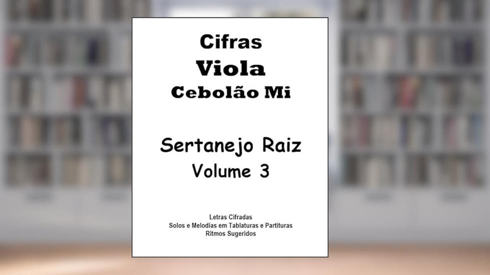 Livro Caderno de Cifras e Tablaturas para Viola Volume 3, do autor Alan Facchini