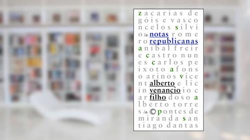 Capa de Notas republicanas, do autor Alberto Venancio Filho