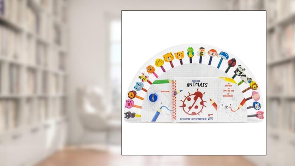 Um livro-kit divertido! Desenhe seus amigos Animais, do autor HAPPY BOOKS