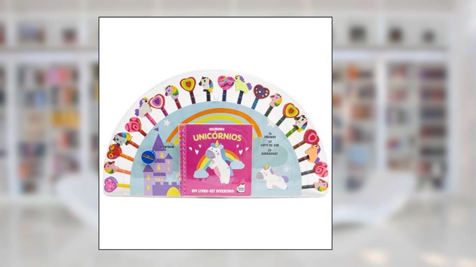 Um livro-kit divertido! Desenhe os Unicórnios, do autor HAPPY BOOKS