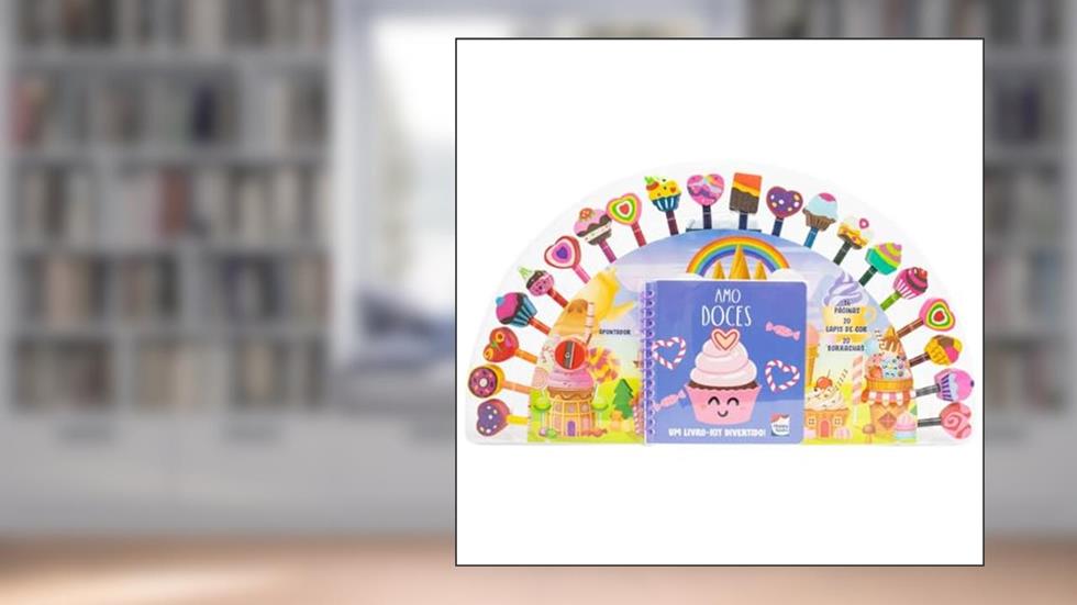 Um livro-kit divertido! Pinte os Números - Eu Amo Doces, do autor HAPPY BOOKS