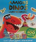 Ler Livro Diversão: Amigos Dinos: 1 kit com 1 livro de colorir de 12 páginas + 2 folhas de adesivos + aviso de porta + 1 pôster, do autor Caroline Richards