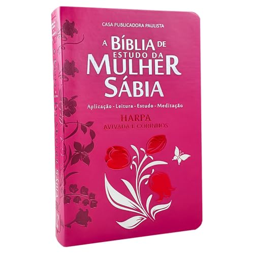 Ler Bíblia da mulher sábia com harpa - tulipa pink, do autor CPP Editora Ler Bíblia da mulher sábia com harpa - tulipa pink, do autor CPP Editora