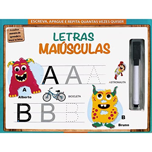 Ler Escreva, Apague e Repita - Letras Maiusculas, do autor Equipe Pé da Letra; Pé Da Letra