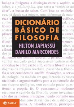 Dicionário básico de filosofia, do autor Hilton Japiassú; Danilo Marcondes