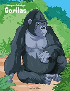 Livro para Colorir de Gorilas: 1, do autor Nick Snels