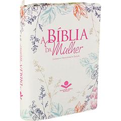 A Bíblia da Mulher com índice e zíper - Capa florida: Almeida Revista e Atualizada (ARA), do autor Sociedade Bíblica do Brasil
