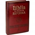 Ler Bíblia de Estudo da Reforma com índice - Capa vinho: Almeida Revista e Atualizada (ARA), do autor Sociedade Bíblica do Brasil