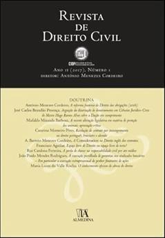 Revista de Direito Civil: N.º 1 (2017), do autor Almedina