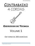 Ler Livro Contrabaixo Baixo 4 cordas - Técnica volume 1, do autor Alan Facchini