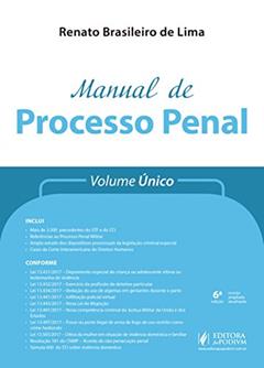 Manual de Processo Penal: Volume único, do autor Renato Brasileiro de Lima