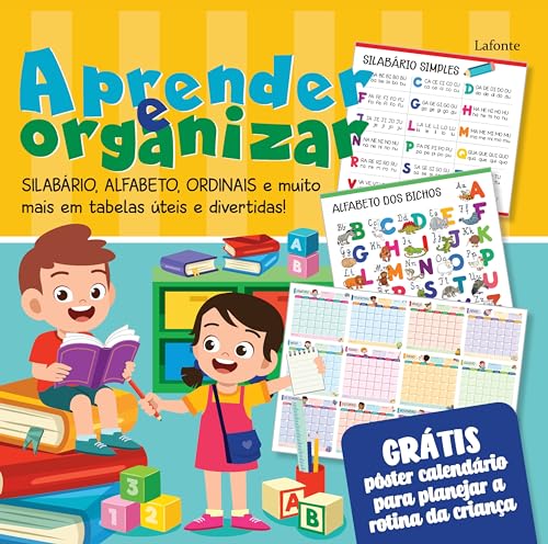 Ler Aprender e Organizar: Poster- brochura -Silabário, Alfabeto, Ordinais e muito mais em tabelas úteis e divertidas!, do autor Editora Lafonte