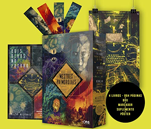 Ler Box Mestres Primordiais, do autor Mary Shelley  Júlio Verne  H.G. Wells  Philip Francis Nowlan e Oscar Nestarez