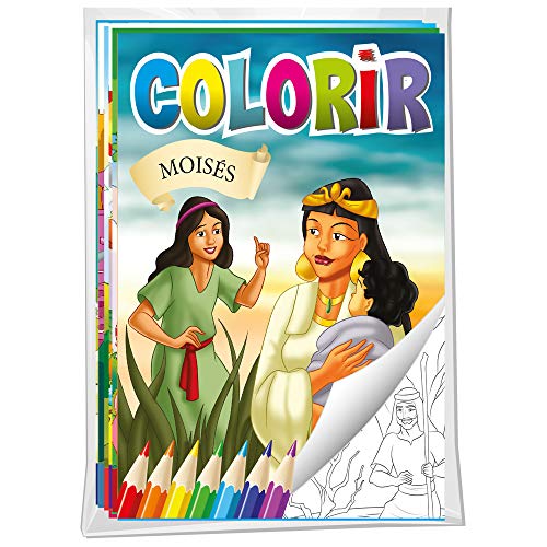 Ler Solapa Média de Colorir - Bíblia (pct com 08 livros diferentes), do autor Bicho Esperto