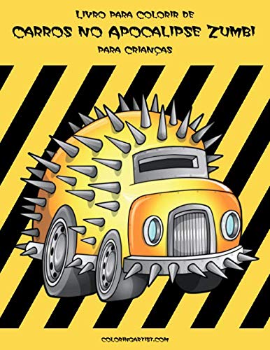 Ler Livro para Colorir de Carros no Apocalipse Zumbi para Crianças, do autor Nick Snels