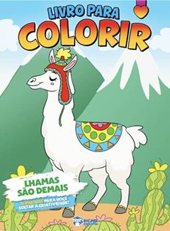 Livro para Colorir Meninas - Lhamas São Demais, do autor Valquiria Matiolli
