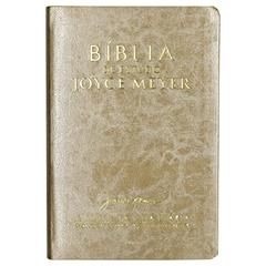 Bíblia de Estudo. A Bíblia da Vida Diária. Com Notas e Comentários de Joyce Meyer. Dourada, do autor Joyce Meyer
