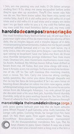 Haroldo de campos - transcriação, do autor Marcelo Tapia; Thelma Medici Nobrega