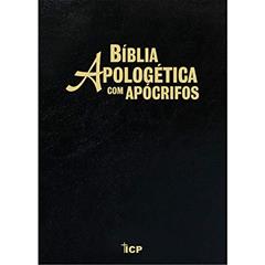 Bíblia Apologética com apócrifos - Luxo RC preta, do autor João Ferreira de Almeida