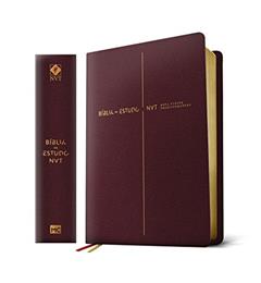 Bíblia de Estudo NVT (Nova Versão Transformadora): Capa Vinho, do autor Mundo Cristão