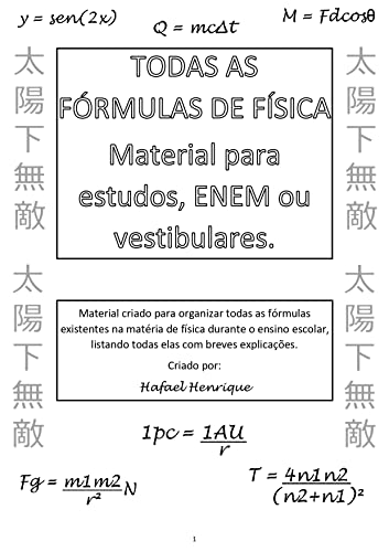 Ler Todas as Fórmulas da Física: Conteúdo completo, resumido, da física escolar., do autor Hafael Henrique