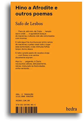 Ler Hino a Afrodite e outros poemas (Bilíngue), do autor Safo de Lesbos Ler Hino a Afrodite e outros poemas (Bilíngue), do autor Safo de Lesbos
