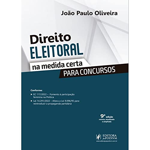 Ler Direito Eleitoral na Medida Certa Para Concursos (2023), do autor João Paulo Oliveira
