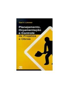 Planejamento, Orçamentação e Controle de Projetos e Obras, do autor Limmer