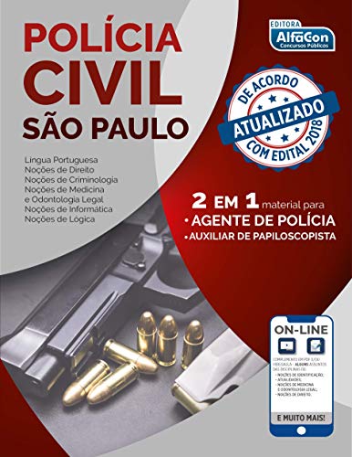 Ler Polícia Civil de São Paulo - PC SP - 2 em 1 - Agente de polícia e auxiliar de papilocopista, do autor Equipe AlfaCon Ler Polícia Civil de São Paulo - PC SP - 2 em 1 - Agente de polícia e auxiliar de papilocopista, do autor Equipe AlfaCon