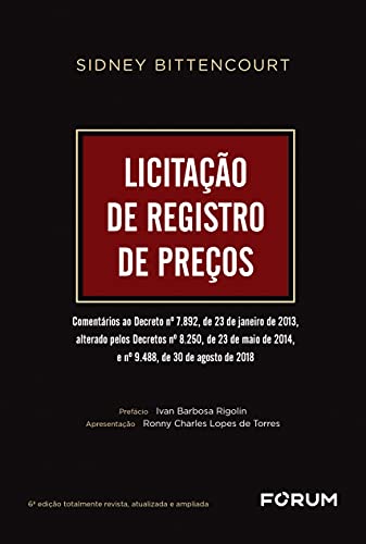 Ler Licitação de Registro de Preços, do autor Sidney Bittencourt