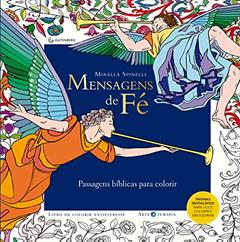 Mensagens de Fé: Passagens bíblicas para colorir, do autor Mirella Spinelli