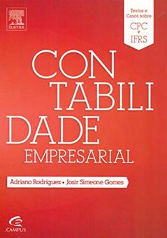 Contabilidade empresarial, do autor Adriano Rodrigues