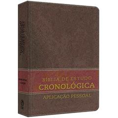 BIBLIA DE ESTUDO CRONOLOGICA APLICACAO PESSOAL TARJA MARROM, do autor Varios Autores