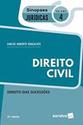 Ler Sinopses - Direito Civil - Direito Das Sucessões - Volume 4 - 21ª Edição 2020, do autor Carlos Roberto Gonçalves Ler Sinopses - Direito Civil - Direito Das Sucessões - Volume 4 - 21ª Edição 2020, do autor Carlos Roberto Gonçalves