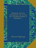 Ler Methodo Facil De Escripturar Os Livros Por Partidas Simples E Dobradas ... (Portuguese Edition), do autor Edmond Dégrange Ler Methodo Facil De Escripturar Os Livros Por Partidas Simples E Dobradas ... (Portuguese Edition), do autor Edmond Dégrange