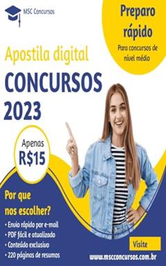 Apostila para Concursos 2025: 220 páginas de resumo!, do autor MSC Concursos