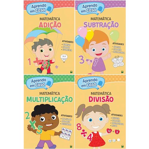 Ler Aprenda Em Casa Matematica - 4 Vol - Adição + Multiplicação + Subtração + Divisão, do autor VÁRIOS AUTORES Ler Aprenda Em Casa Matematica - 4 Vol - Adição + Multiplicação + Subtração + Divisão, do autor VÁRIOS AUTORES
