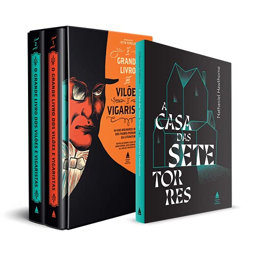 Ler Kit Box Vilões' + A Casa das Sete Torres, do autor Otto Penzler; Nathaniel Hawthorne