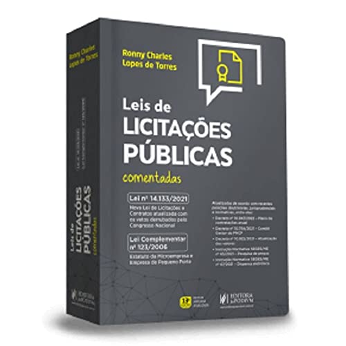Ler LEIS DE LICITAÇÕES PÚBLICAS COMENTADAS (2022), do autor RONNY CHARLES LOPES DE TORRES Ler LEIS DE LICITAÇÕES PÚBLICAS COMENTADAS (2022), do autor RONNY CHARLES LOPES DE TORRES